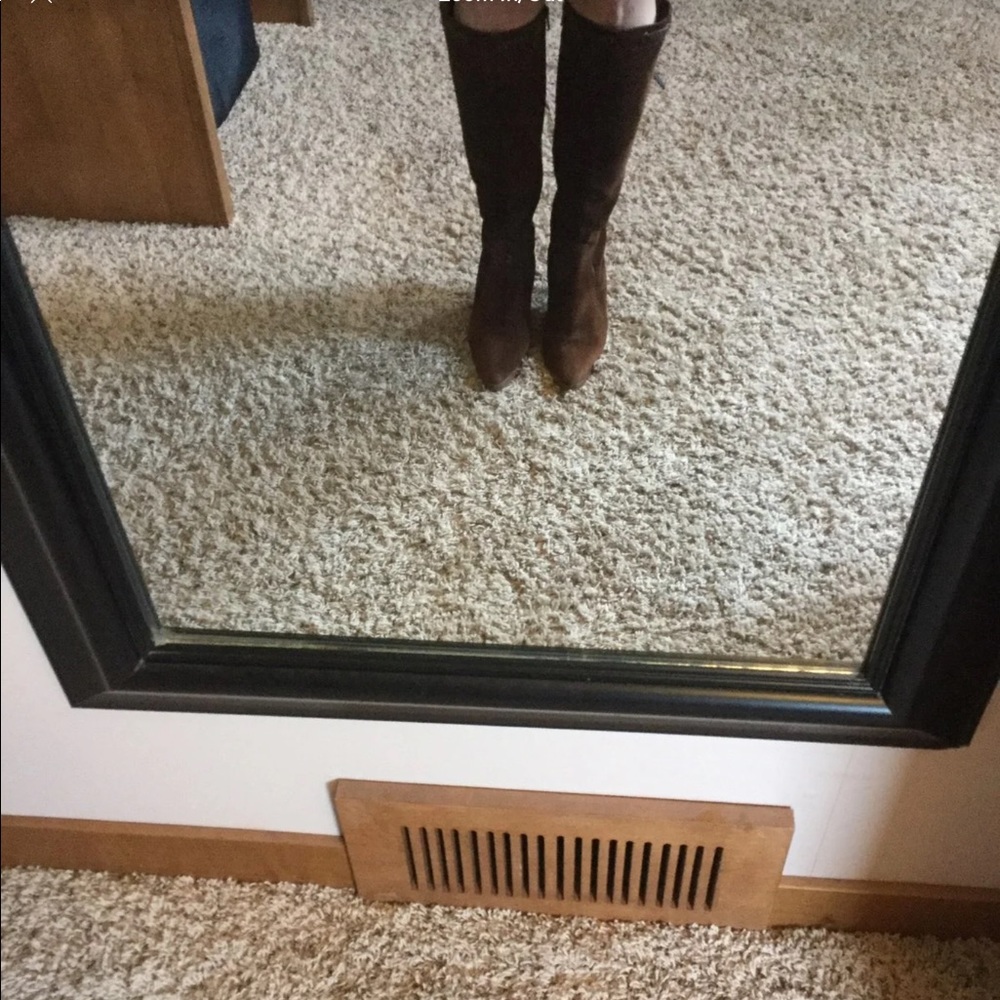 Coach suede boots size 8 - Picture 2 of 6